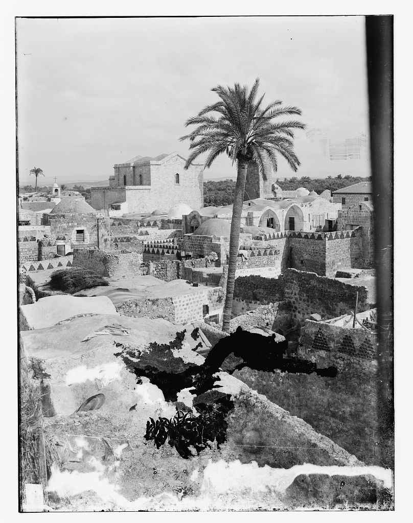 Old Lydda, rooftop view about 100 years ago